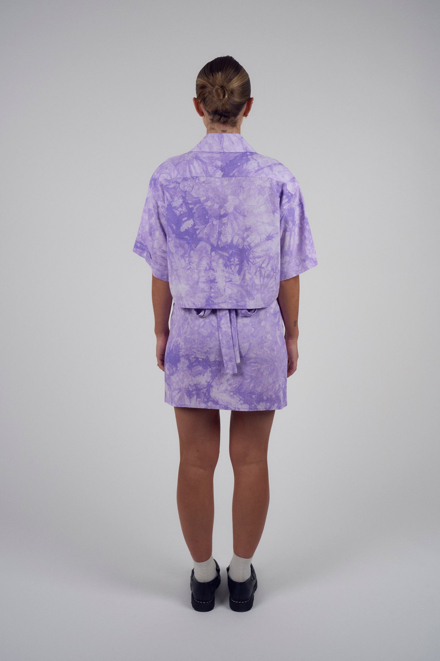 Set violet tie and dye